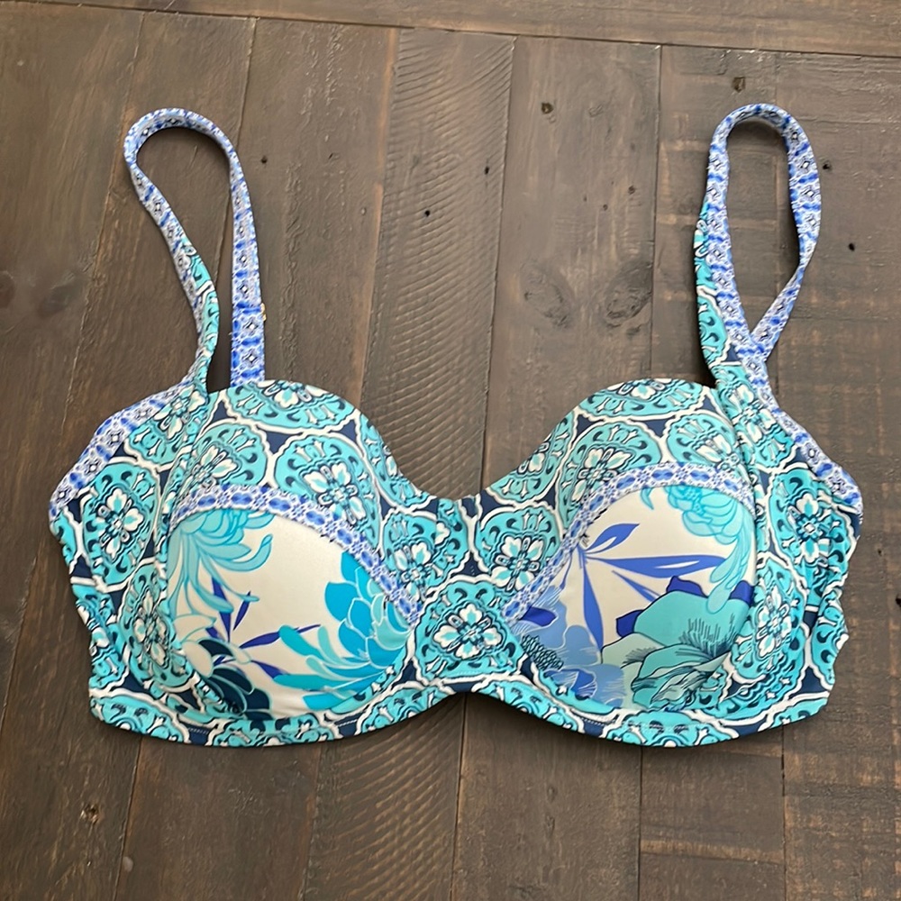 Blue Rod Beattie Bikini Top